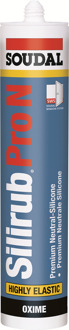 Soudal Silirub PRO N | Premium Siliconenkit | 300 ml | Transparant - 117152