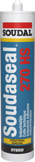 Soudal Soudaseal 270HS | MS Polymer lijmkit | 290 ml | Wit - 110207