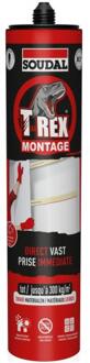 Soudal T-Rex Montage Direct Vast | 300 ml | Wit - 124734