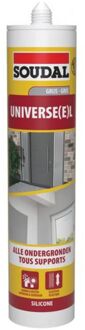 Soudal Universele Siliconenkit 0,3l Grijs