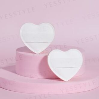 Souffle Makeup Puff Heart Shape FC15 - 2pcs