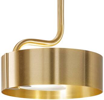 Sound plafondlamp, 1-lamp, goud geborsteld goud, gesatineerd