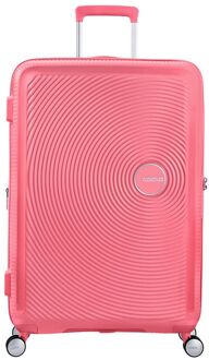 Soundbox Spinner 77 Expandable sun kissed coral hardcase koffer Roze - H 77 x B 51.5 x D 29.5 cm