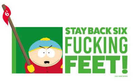 South Park Cartman Six Feet Men's T-Shirt - White - L - Wit