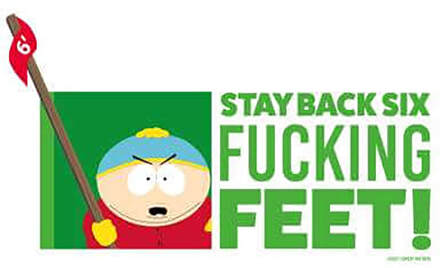 South Park Cartman Six Feet Unisex Hoodie - White - L - Wit