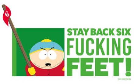 South Park Cartman Six Feet Women's T-Shirt - White - XXL - Wit