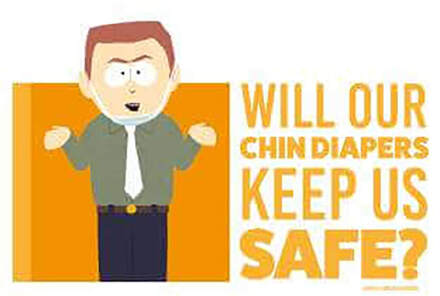 South Park Chin Diapers Unisex Hoodie - White - M Wit