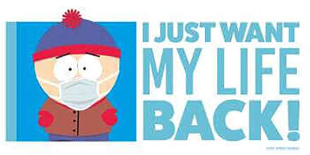 South Park I Just Want My Life Back Unisex Hoodie - White - M Wit
