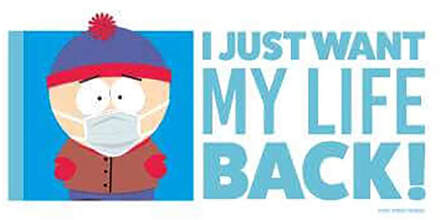 South Park I Just Want My Life Back Unisex Hoodie - White - XXL - Wit