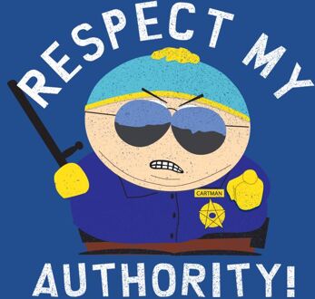 South Park Respect My Authority! Unisex T-Shirt - Blue - XL Blauw
