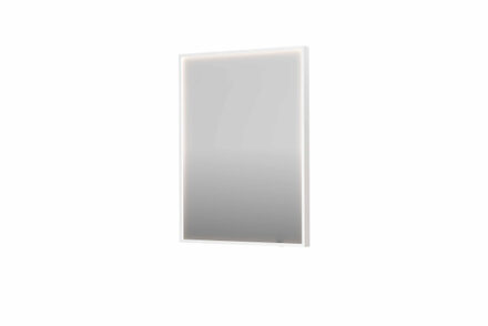 SP19 spiegel - 60x4x80cm rechthoek in stalen kader incl dir LED - verwarming - color changing - dimbaar en schakelaar - mat wit 8409026