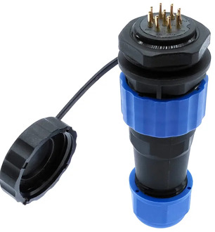 SP20 IP68 waterproof connector 1 pin 2 pin 3/4/5/6/7/9/10/12/14Pins connectors plug and socket