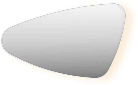 SP23 spiegel met organische vorm in stalen kader linker versie voorzien van dimbare LED-verlichting, verwarming en colour-changing 50 x 80 x 4