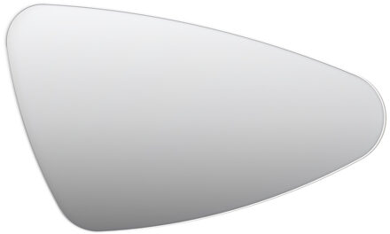 SP23 spiegel met organische vorm in stalen kader rechter versie voorzien van dimbare LED-verlichting, verwarming en colour-changing 60 x 100 x 4