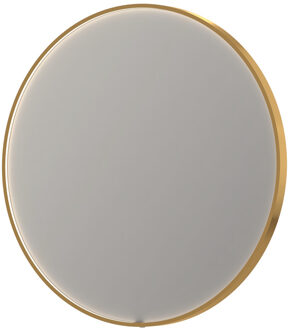 SP24 ronde spiegel voorzien van dimbare LED-verlichting, verwarming en colour-changing ø 80 cm, mat goud