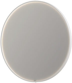 SP24 Spiegel - 40x4x40cm - LED onder en boven colour changing - dimbaar - Spiegelverwarming - rond - in stalen kader - aluminium wit mat 8409301