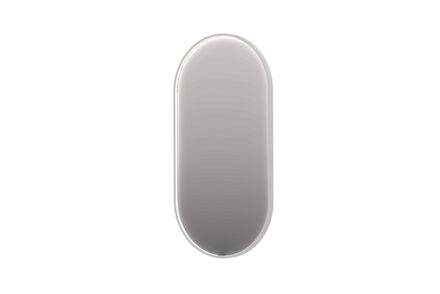 SP28 spiegel - 50x4x100cm ovaal in stalen kader incl dir LED - verwarming - color changing - dimbaar en schakelaar - mat wit 8409411
