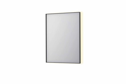 SP32 rechthoekige spiegel in stalen kader met dimbare indirect LED-verlichting, spiegelverwarming, color changing, en schakelaar 60 x 4 x 80 cm,