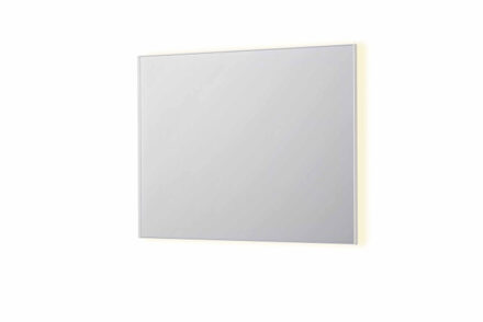 SP32 spiegel - 100x4x80cm rechthoek in stalen kader incl indir LED - verwarming - color changing - dimbaar en schakelaar - mat wit 8410061