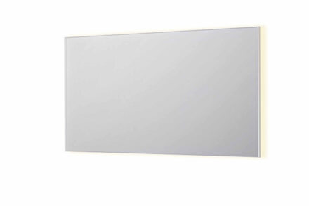 SP32 spiegel - 140x4x80cm rechthoek in stalen kader incl indir LED - verwarming - color changing - dimbaar en schakelaar - mat wit 8410081