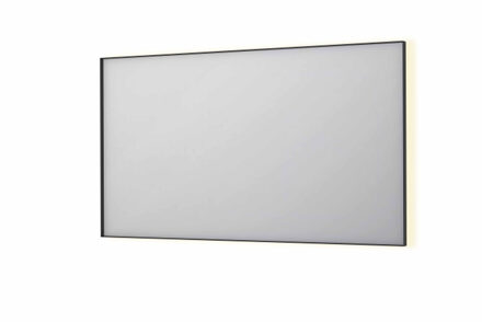 SP32 spiegel - 140x4x80cm rechthoek in stalen kader incl indir LED - verwarming - color changing - dimbaar en schakelaar - mat zwart 8410080 Zwart mat