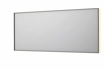 SP32 spiegel - 180x4x80cm rechthoek in stalen kader incl indir LED - verwarming - color changing - dimbaar en schakelaar - mat zwart 8410100 Zwart mat