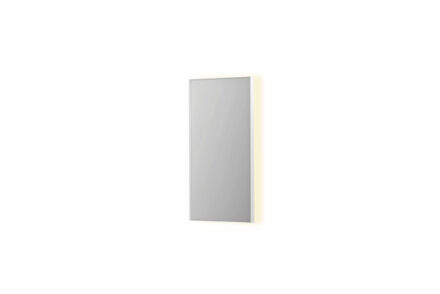 SP32 spiegel - 40x4x80cm rechthoek in stalen kader incl indir LED - verwarming - color changing - dimbaar en schakelaar - mat wit 8410001