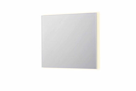 SP32 spiegel - 90x4x80cm rechthoek in stalen kader incl indir LED - verwarming - color changing - dimbaar en schakelaar - mat wit 8410051