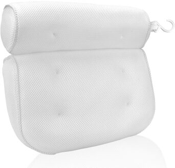Spa Bad Kussen 3D Mesh Bad Head Rest Kussen Ademend Met Zuignappen Voor Nek En Rug Ondersteuning Non-slip Badkamer Supply Sucker Pillow