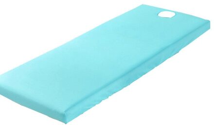 Spa Bed Voorblad Met Gezicht Gat Huidvriendelijke Massage Schoonheidssalon Tafelkleed Polyester Bed Voorblad Pure kleur blauw
