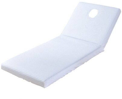 Spa Bed Voorblad Met Gezicht Gat Huidvriendelijke Massage Schoonheidssalon Tafelkleed Polyester Bed Voorblad Pure kleur wit