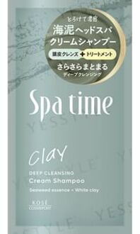 Spa Time Clay Cream Shampoo Deep Cleansing Sachet 30g