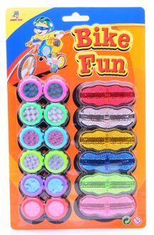 Spaakreflectoren Bike Fun - Fiets accessoires voor kinderen - Reflectoren - 18delig