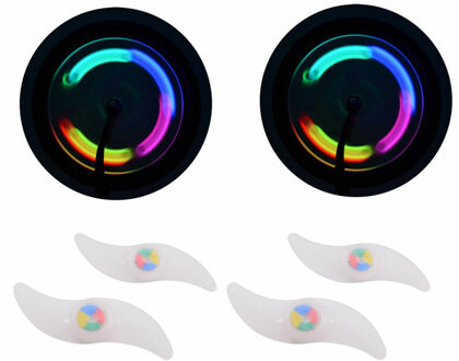 Spaakverlichting - 4x stuks - wieldecoratie - 12 cm - fietsverlichting