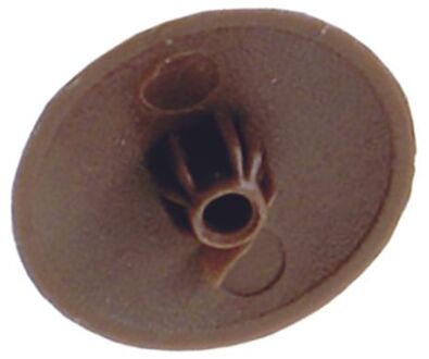 Spaanplaatschroef Nylon Bruin Verzonken Kop - 3x35mm - 9 Stuks