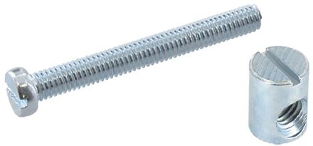 Spaanplaatschroef Verzinkt Cilinderkop Torx - 6x50mm - 4 Stuks