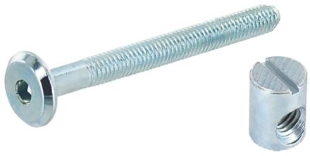 Spaanplaatschroef Verzinkt Vlakke Kop Torx - 6x60mm - 4 Stuks