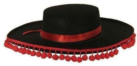 Spaanse Hoed Araldo Rood - Zalm, Zwart