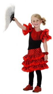 Spaanse jurk rood voor meisjes