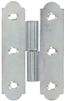 Spaanse Paumelle - Verzinkt Staal - 100x50 Mm - 2 Stuks
