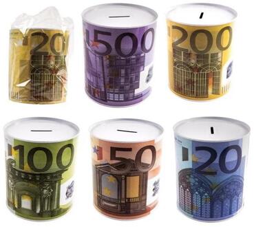 Spaarblik XL Euro Ø13,5xh15,5cm verschillende