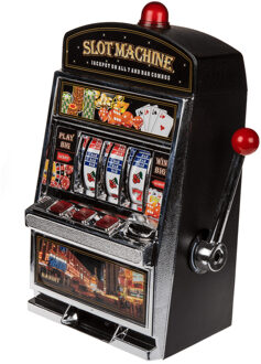Spaarpot gokautomaat - slot machine - met LED licht en geluid - 37 x 20 cm