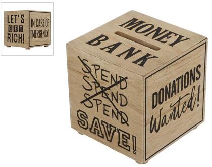 Spaarpot Kubus | 12 x 12 x 12 cm