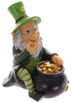 Spaarpot saint Patrick kabouter met pot goud Multi