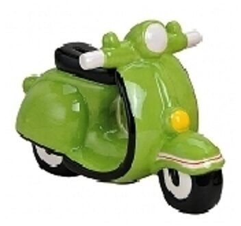 Spaarpot scooter groen 20 cm - Spaarpotten