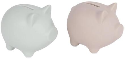 Spaarpot varken pastel 8,5x12x9cm verschillende