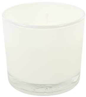 Spaas geurkaars Jasmin coconut wit 9cm ca 30 uur