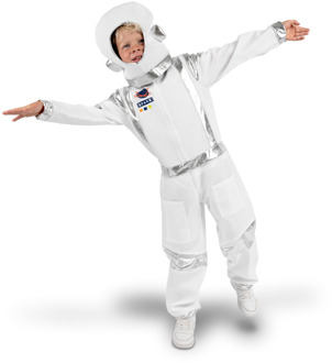 Space Astronaut Kostuum kind Gagarin Wit - Transparant