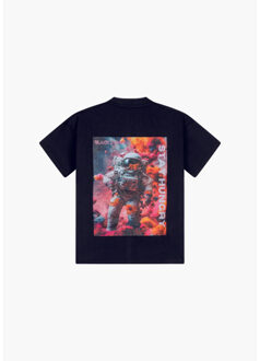 Space explorer t-shirt i black - maat L Zwart