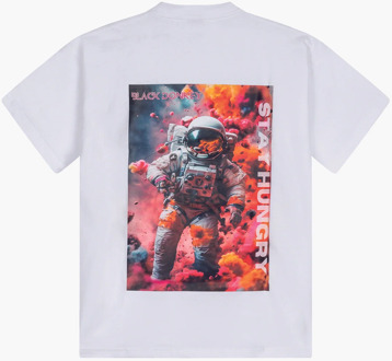 Space explorer t-shirt i white Wit - XL